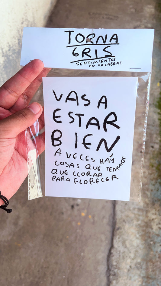 Postal Vas a Estar Bien – Tornagris - Torna Gris - Artista Mexicano