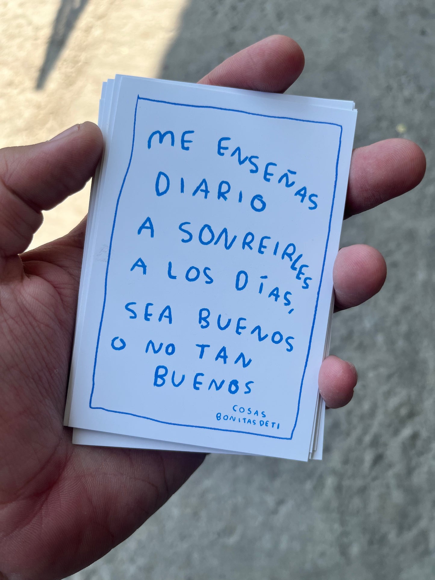 Cartas Todas las cosas bonitas de ti (Fisico) - Torna Gris - Artista Mexicano