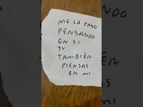 Me la paso pensando en si tú también piensas en mi #pensamientos #pensar #notas - Torna Gris - Artista Mexicano