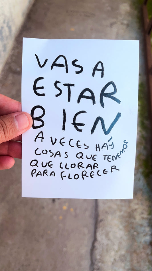 Postal Vas a Estar Bien – Tornagris - Torna Gris - Artista Mexicano
