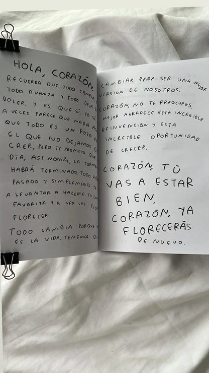 Hola, corazon. Diario para entender tus sentimientos (FISICO) Torna Gris - Artista Mexicano