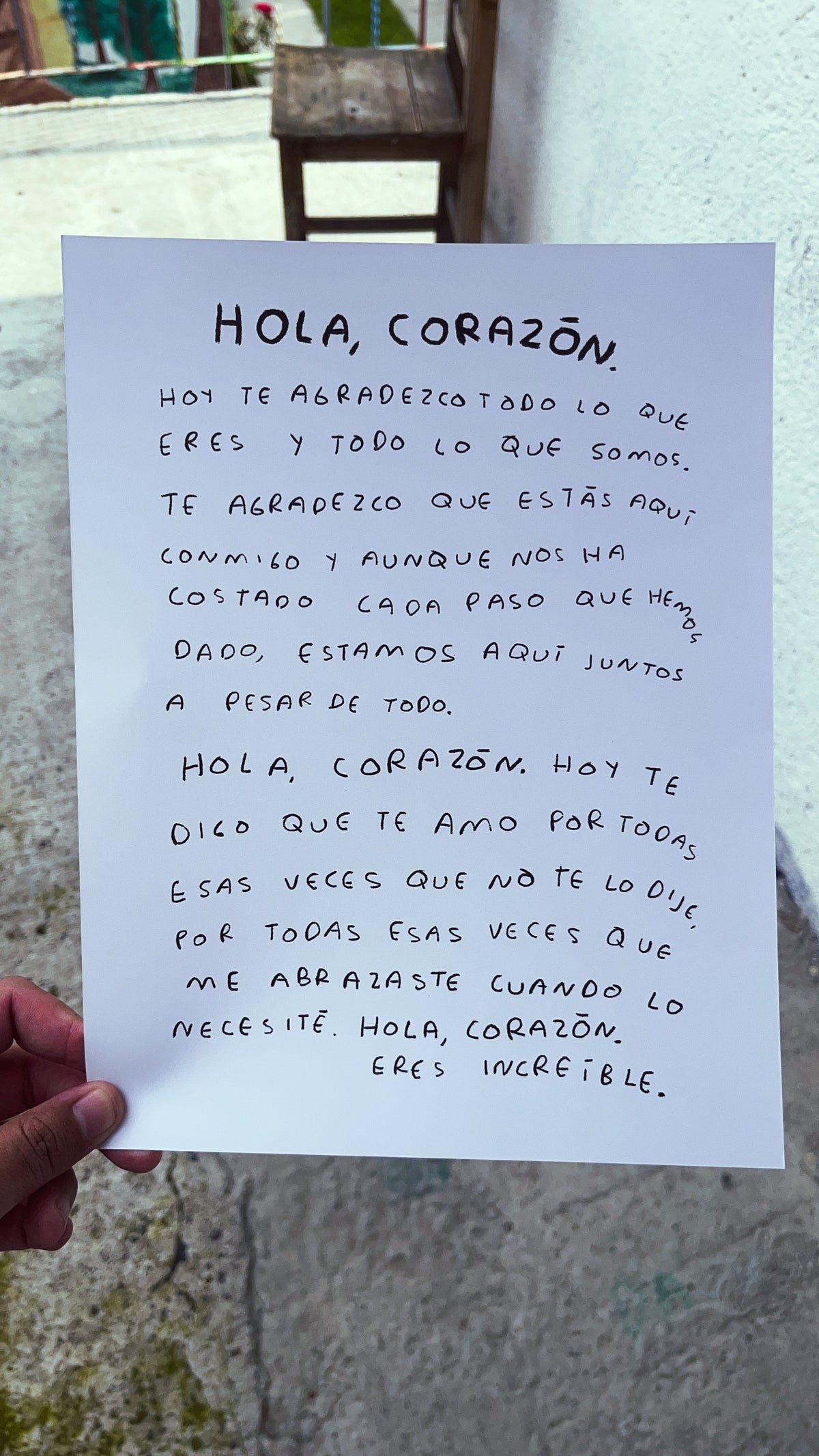 Hola, Corazón — Print Original Firmado - Torna Gris - Artista Mexicano