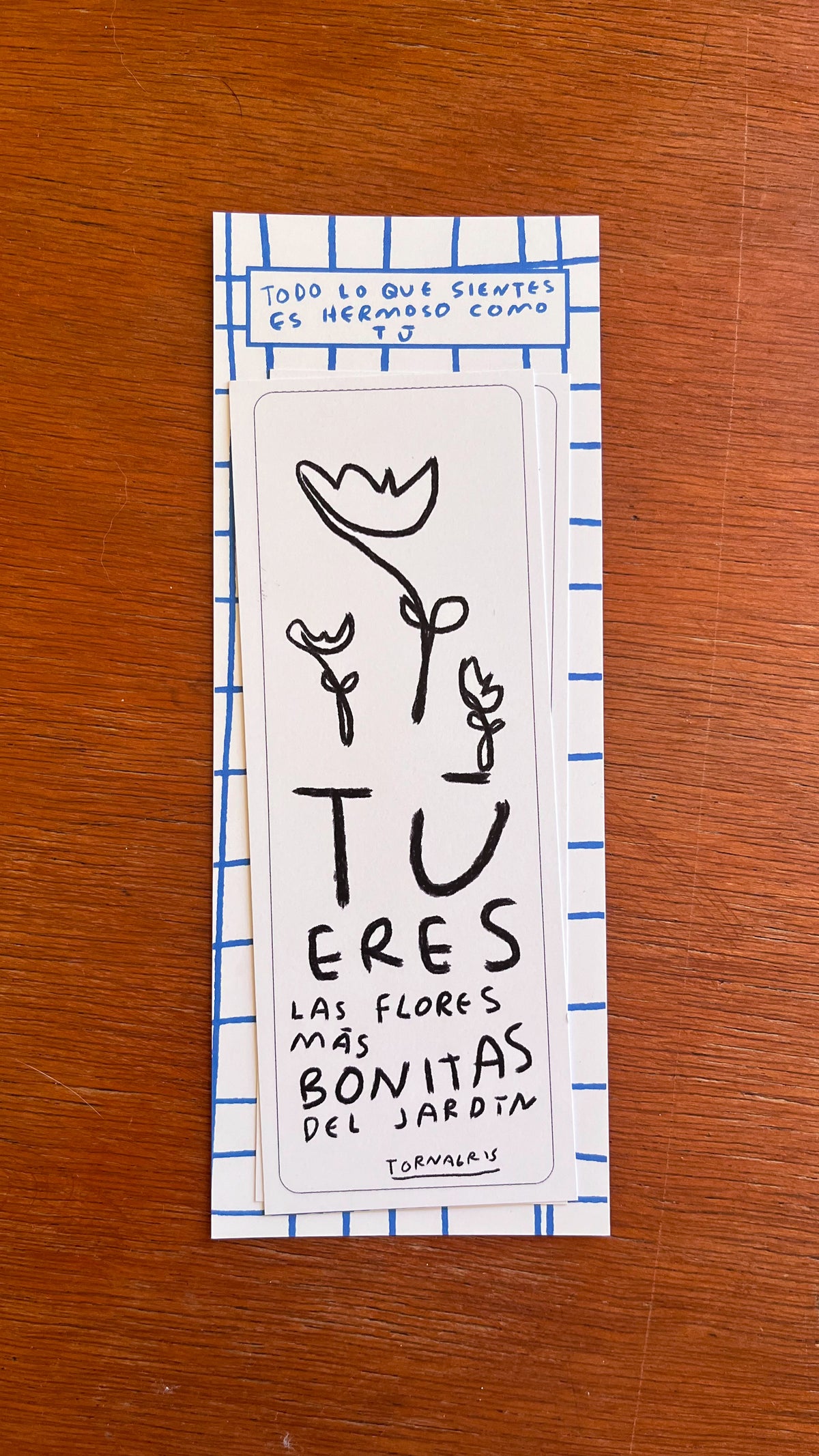 Set de 4 separadores de lectura - Torna Gris - Artista Mexicano