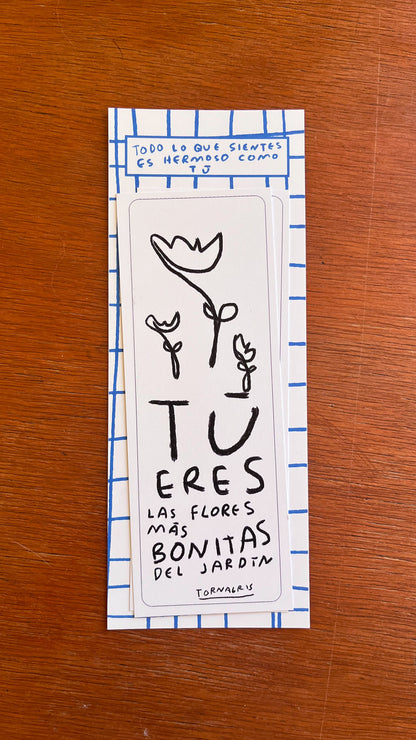 Set de 4 separadores de lectura - Torna Gris - Artista Mexicano