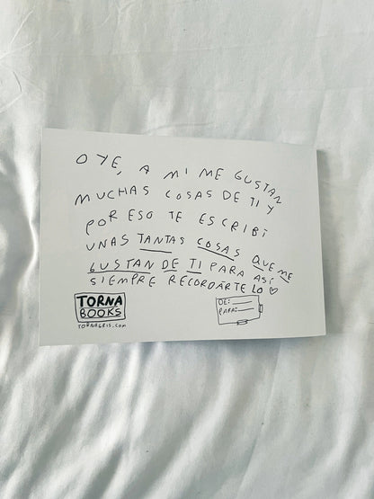 Otro libro para decirte todo lo que me gusta de ti (Fisico) - Torna Gris - Artista Mexicano
