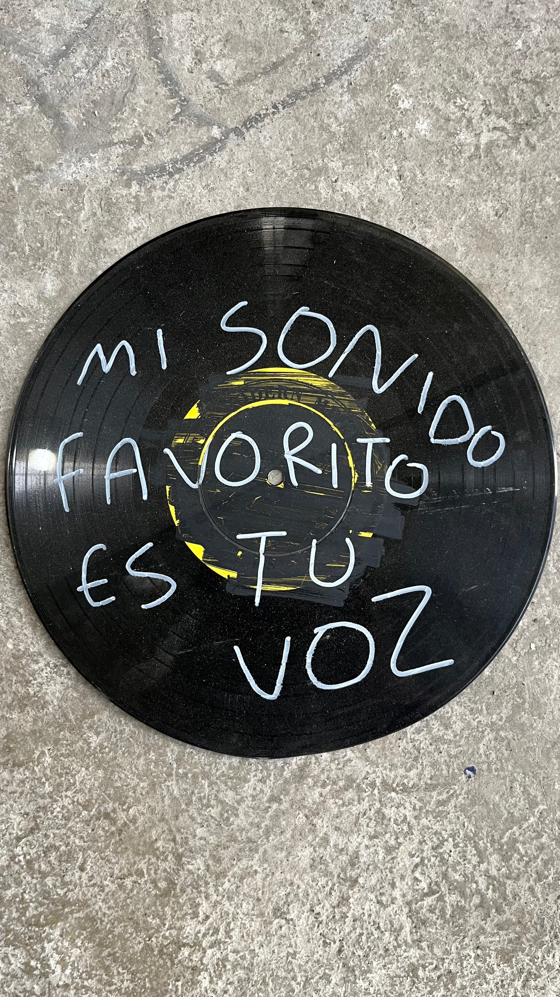 Mi Sonido Favorito Es Tu Voz – Disco Vinyl Intervenido - Torna Gris - Artista Mexicano