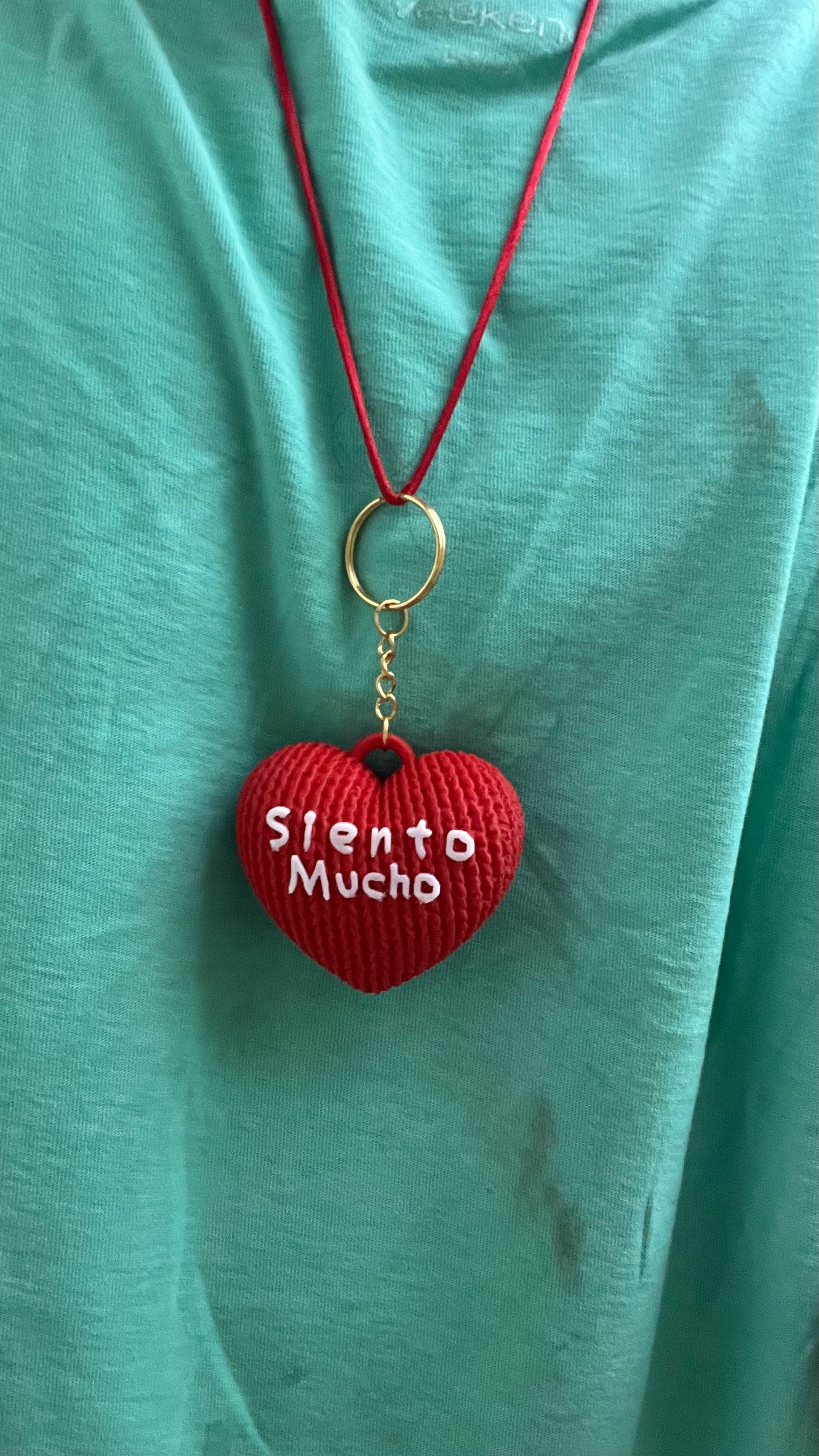 Collar Corazón Siento Mucho Impreso en 3D – Mayoreo 5 a 100 piezas | Torna Gris - Torna Gris - Artista Mexicano