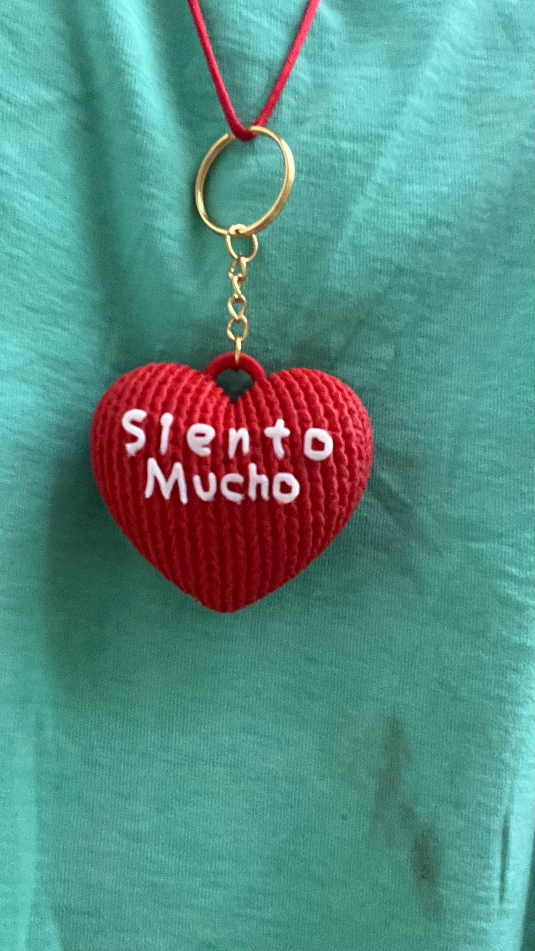 Collar Corazón Siento Mucho Impreso en 3D – Mayoreo 5 a 100 piezas | Torna Gris - Torna Gris - Artista Mexicano