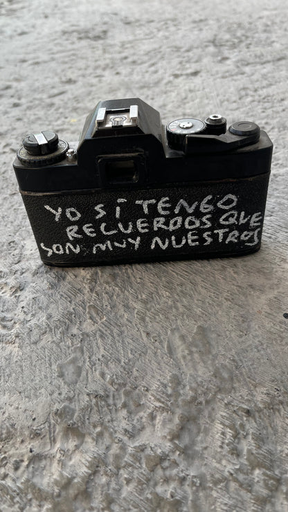 Cámara Vintage Intervenida a Mano – Torna Gris - Torna Gris - Artista Mexicano