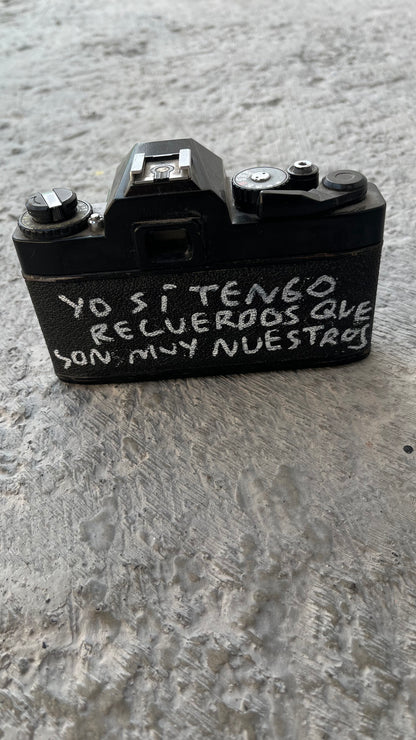 Cámara Vintage Intervenida a Mano – Torna Gris - Torna Gris - Artista Mexicano