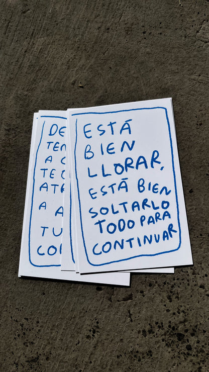 Para cuando me necesites contigo | Cartas de apoyo emocional - Torna Gris - Artista Mexicano