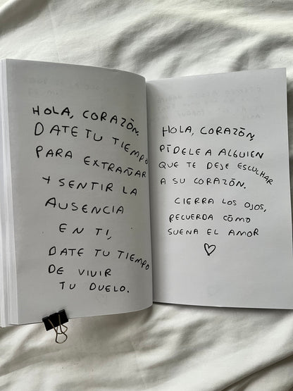 Hola, corazon. Diario para entender tus sentimientos (FISICO) Torna Gris - Artista Mexicano