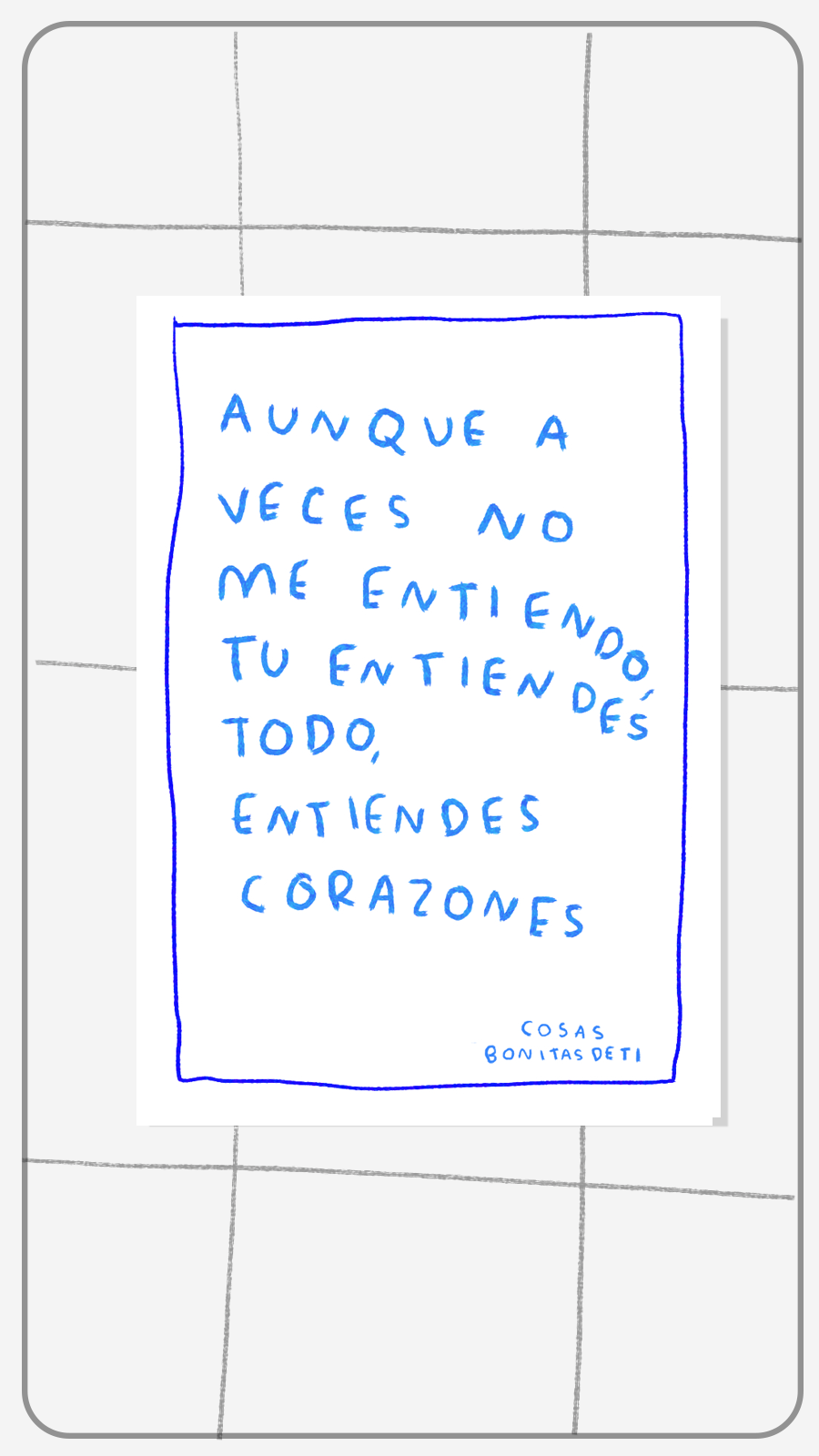 Todas las cosas bonitas de ti — Deck de cartas · Torna Gris - Torna Gris - Artista Mexicano