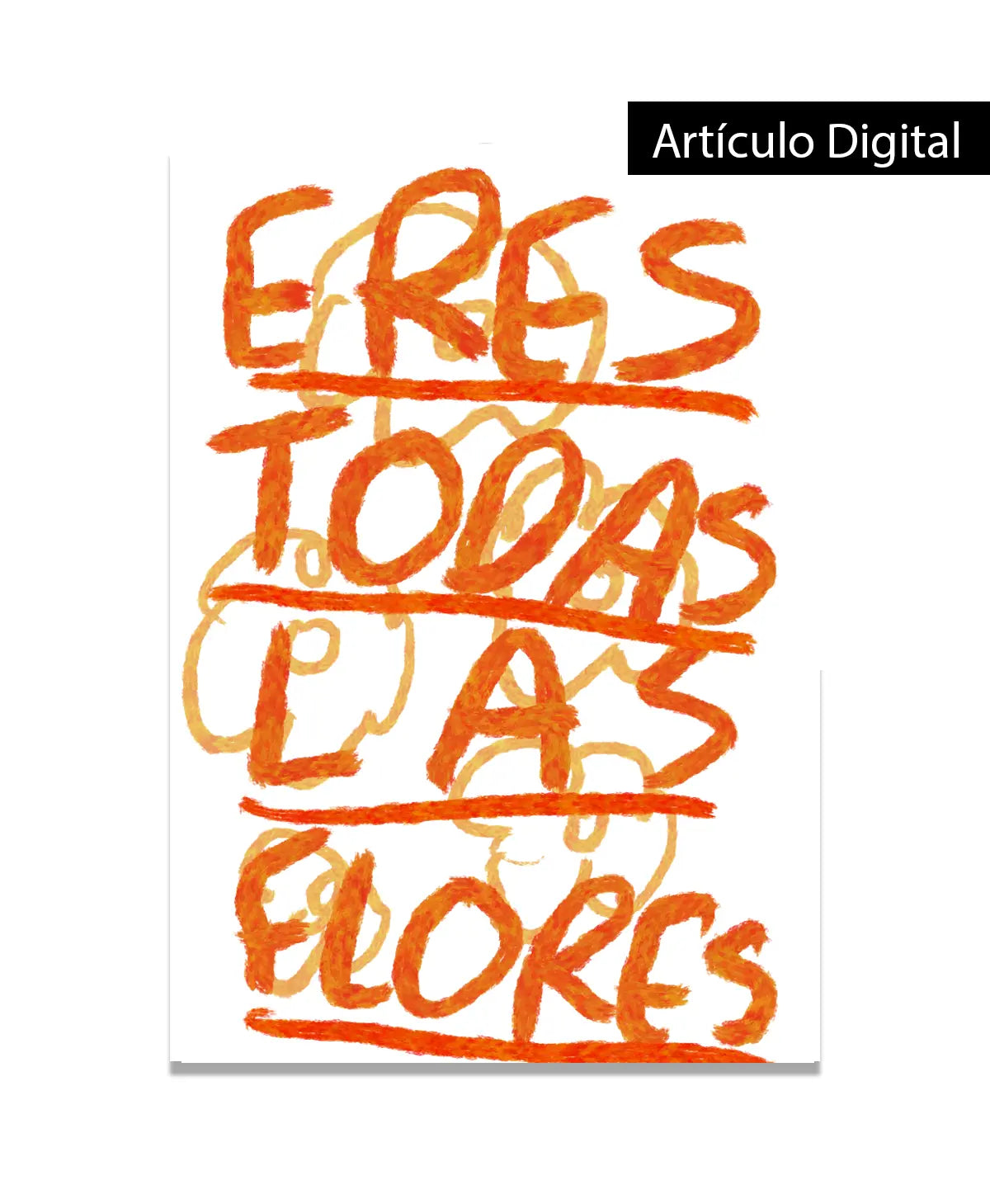 Cartas de flores para regalar (imprime en casa) - Torna Gris - Artista Mexicano